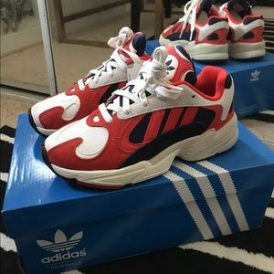 Adidas Yung 1 red/blue 4 youth NWB